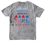 AK Runs - Fun Collection, a Smoke Comfort Colors Colorblast Tee (back-view)