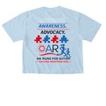 AK Runs - Fun Collection, a Chambray Comfort Colors Boxy Tee (back-view)