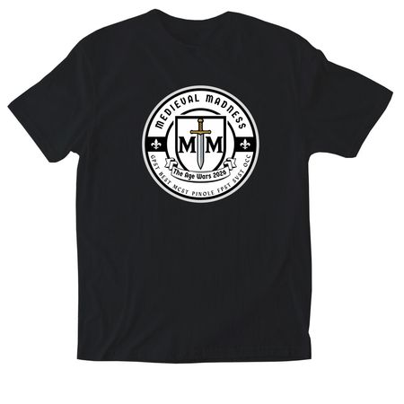 Medieval Madness 2026, a Black Softstyle Cotton Tee