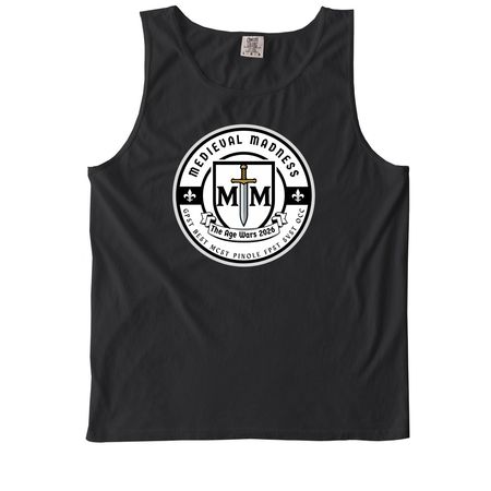 Medieval Madness 2026, a Black Comfort Colors Tank Top