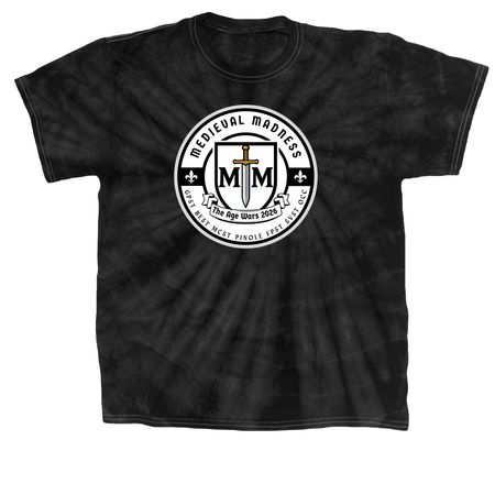 Medieval Madness 2026, a Black Classic Tie Dye Tee