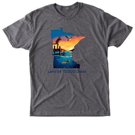 Land of 10K Discs 2026, a Premium Heather Triblend Unisex Tee