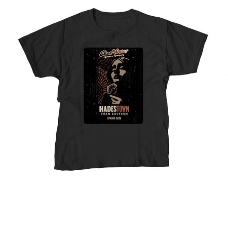 Hadestown Show Shirts, a Black Youth Unisex Tee