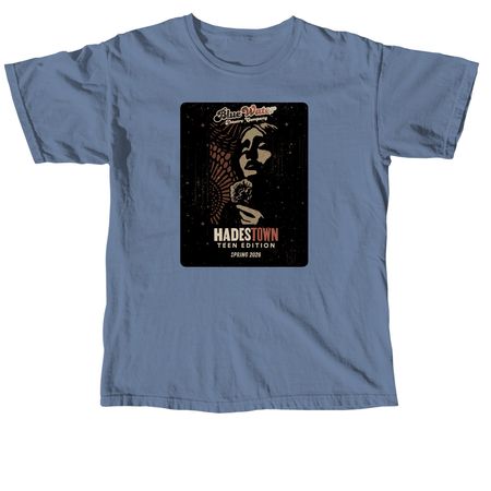 Hadestown Show Shirts, a Blue Jean Comfort Colors Unisex Tee
