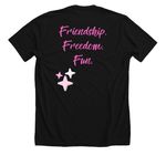 Rebel's Code., a Solid Black Blend Premium Unisex Tee (back-view)