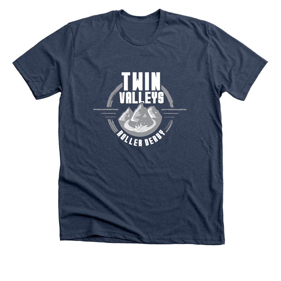 TVRD Logo T-Shirt, a Heather Navy Premium Unisex Tee