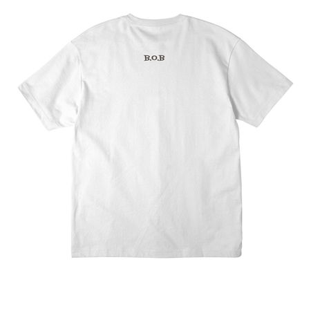 $ober, a White Unisex Heavyweight Tee (back-view)