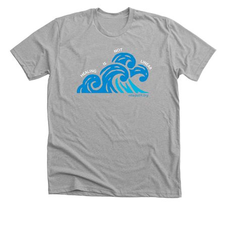 healing in waves, a Athletic Heather Premium Unisex Tee