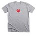 Small Heart&nbsp;, a Athletic Heather Premium Unisex Tee
