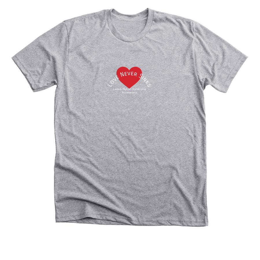 Small Heart&nbsp;, a Athletic Heather Premium Unisex Tee
