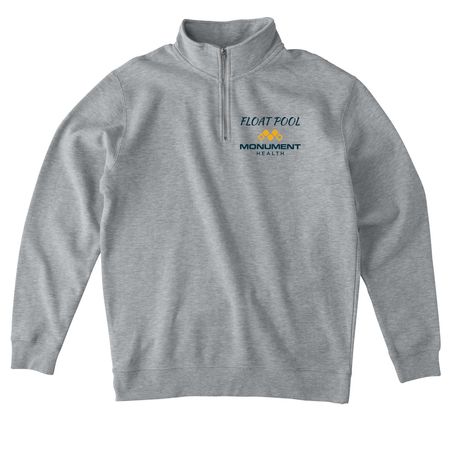 NA- Quarter Zip, a Grey Heather Midweight Quarter Zip Pullover