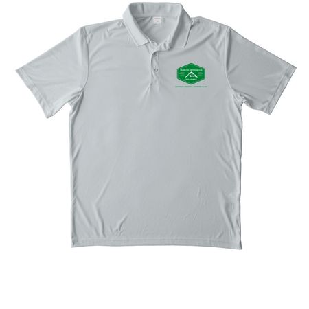 Fun in the sun without the burn, a Silver Unisex Performance Polo