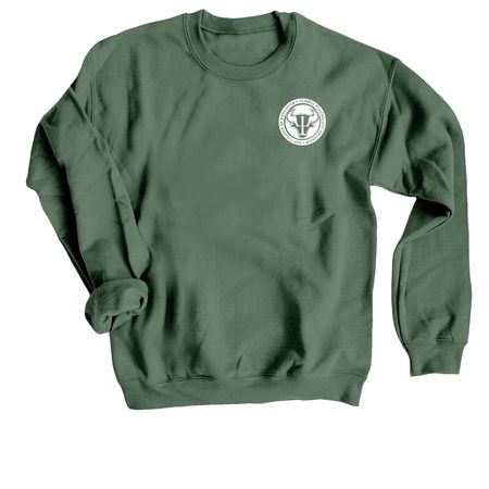 COED Sweatshirt, a Military Green Crewneck Sweatshirt