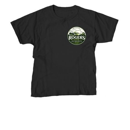 Rogers & Co. lawn care services&nbsp;, a Black Youth Unisex Tee