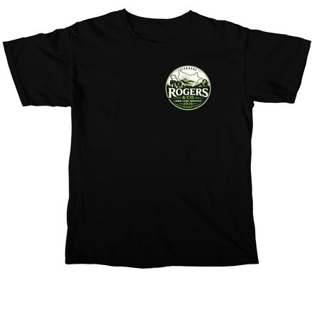 Rogers & Co. lawn care services&nbsp;, a Black Comfort Colors Unisex Tee