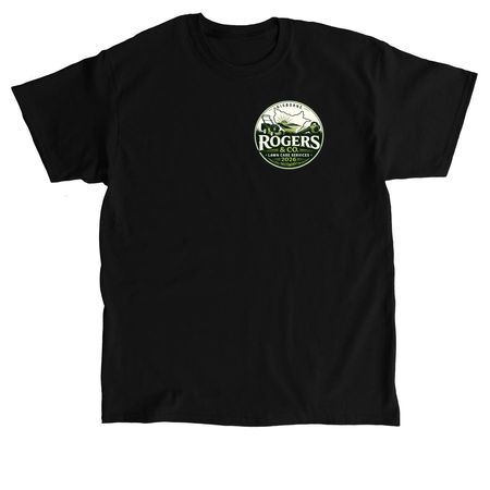Rogers & Co. lawn care services&nbsp;, a Black Classic Unisex Tee