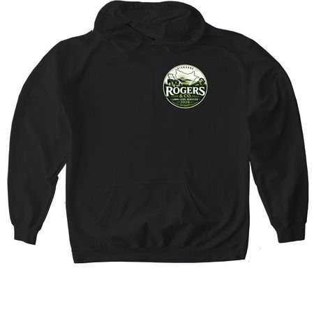 Rogers & Co. lawn care services&nbsp;, a Black Gildan Softstyle Pullover Hoodie