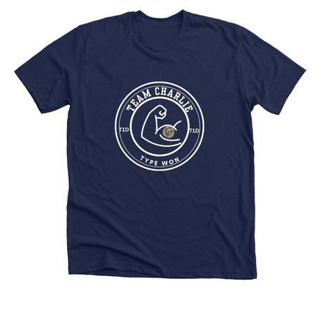 Team Charlie - T1D Walk, a Solid Navy Blend Premium Unisex Tee