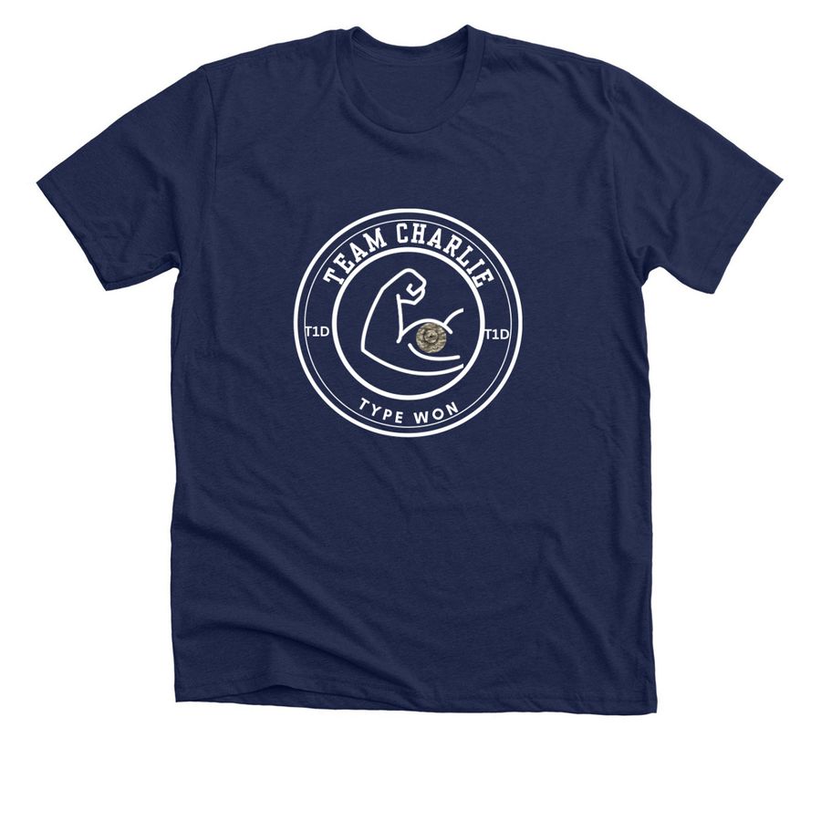 Team Charlie - T1D Walk, a Solid Navy Blend Premium Unisex Tee