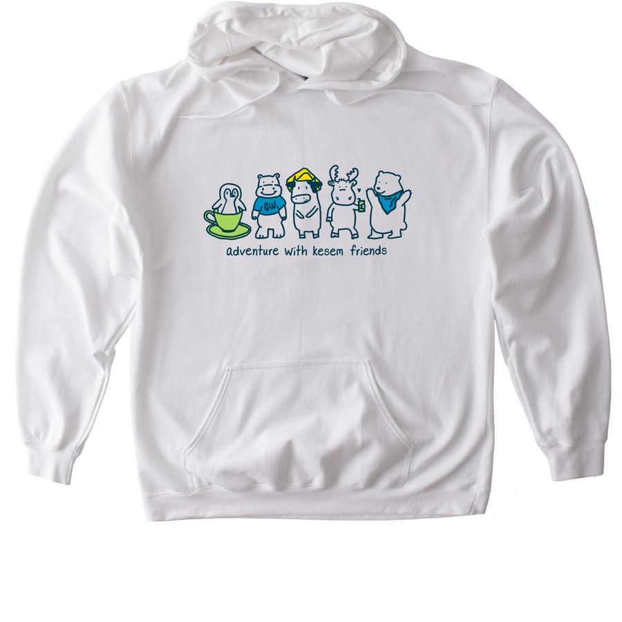 Kesem Friends Sweatshirt & Crewneck, a White Gildan Softstyle Pullover Hoodie
