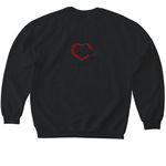 we are cool!, a Black Softstyle Crewneck Sweatshirt (back-view)