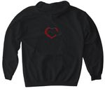 we are cool!, a Black Gildan Softstyle Pullover Hoodie (back-view)
