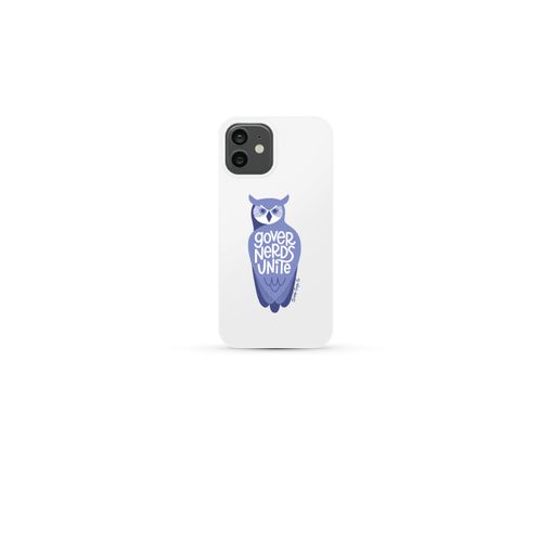 Governerds Unite Owl (Purple) Tough iPhone 12 Pro Phone Case iPhone Tough Phone Case