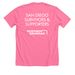 Survivors & Supporters - Northrop Grumman, a Neon Pink Premium Unisex Tee (back-view)