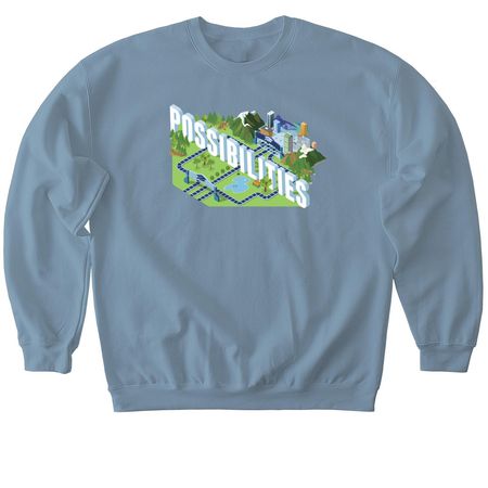 Pathway Park "Possibilities", a Stone Blue Softstyle Crewneck Sweatshirt