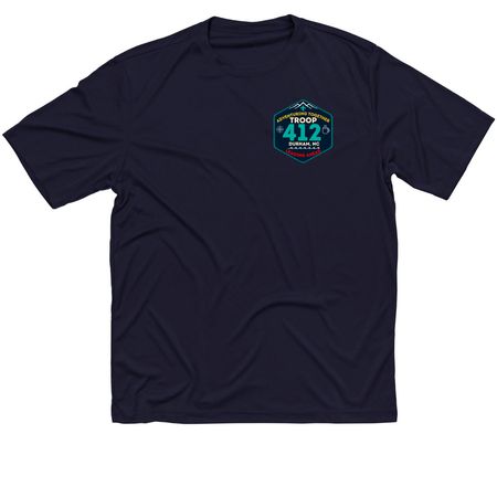 412 Scout "Class-B Uniform" Activewear Shirts, a True Navy Classic Performance Tee