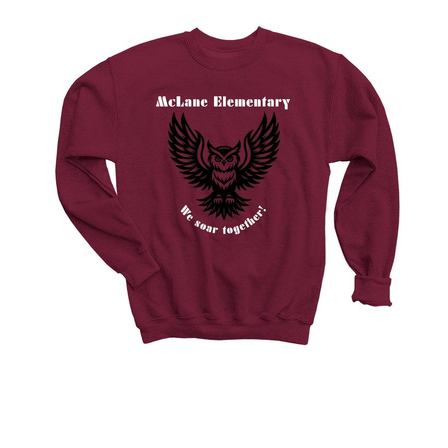We Soar Together-Tops, a Maroon Youth Crewneck Sweatshirt