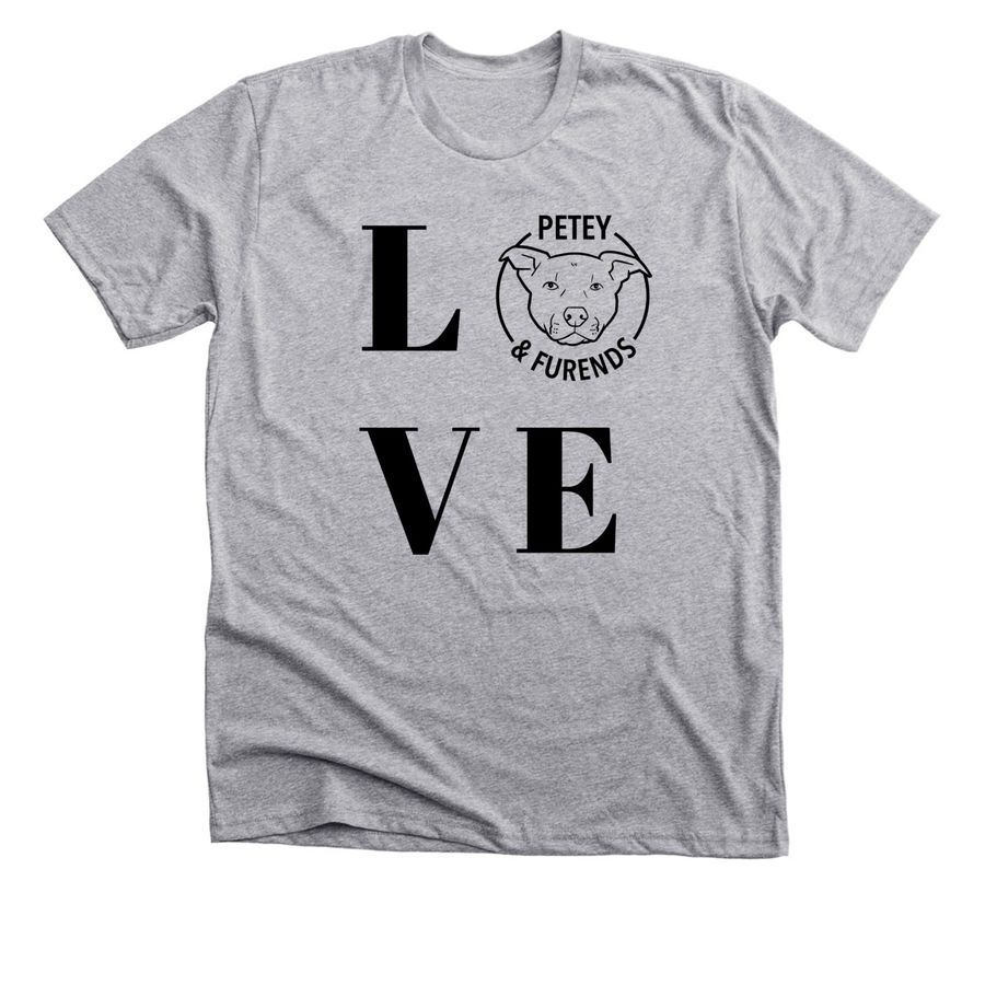 Petey LOVE, a Athletic Heather Premium Unisex Tee