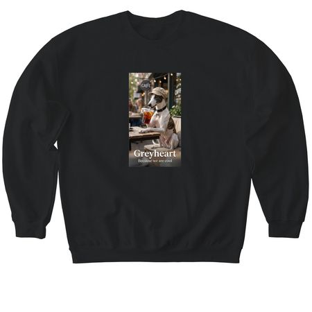 we are cool!, a Black Softstyle Crewneck Sweatshirt