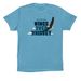 For display purposes only, a Ocean Blue Premium Cotton Tee