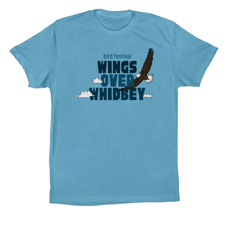 For display purposes only, a Ocean Blue Premium Cotton Tee