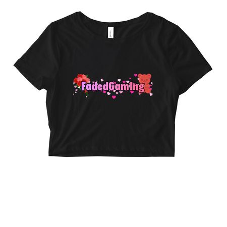Lovely Mutation, a Black Women's Fitted Cropped Tee