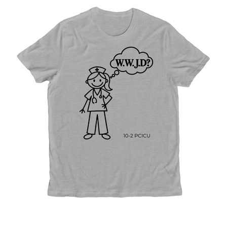 What would Jen do?, a Granite Grey Heather Allmade Organic Cotton Unisex Tee