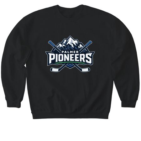 Palmer Pioneers&nbsp;, a Black Softstyle Crewneck Sweatshirt