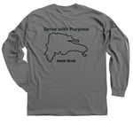 Casa de Amor, a Charcoal Classic Long Sleeve Tee (back-view)