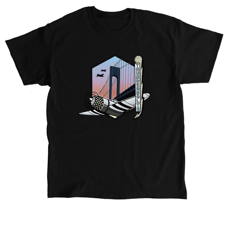 Sunrise LTD. away logo, a Black Classic Unisex Tee