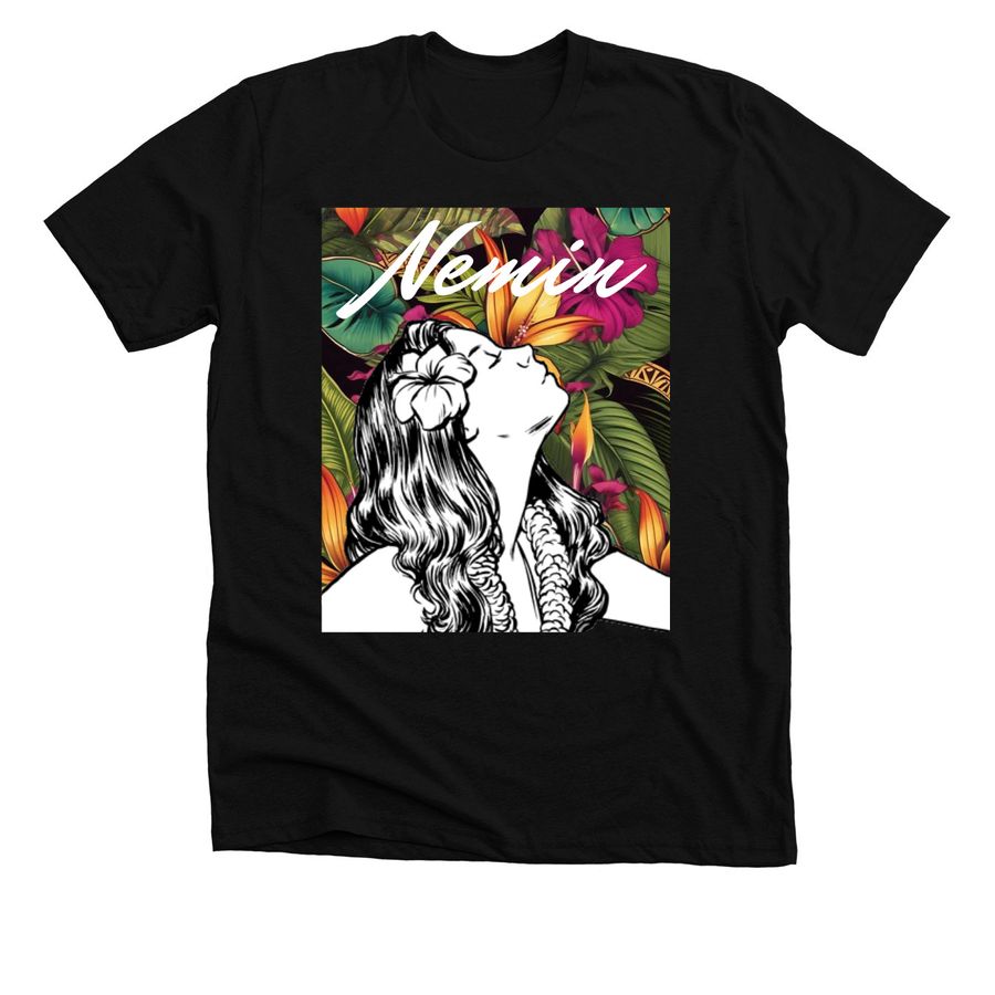 NEMIN, a Solid Black Blend Premium Unisex Tee