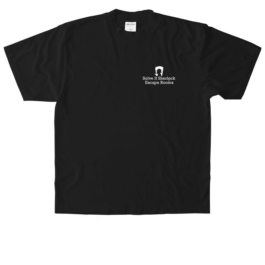 Sherlock, a Black Heavyweight Garment Dye Tee