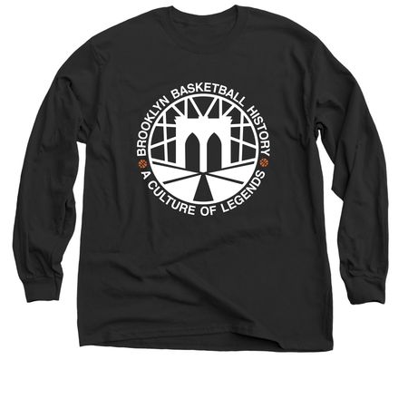 Brooklyn Basketball History, a Black Classic Long Sleeve Tee