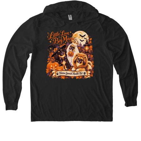 It's a Tibbie Halloween, a Space Black Allmade Eco Triblend Hoodie Tee