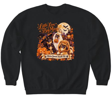 It's a Tibbie Halloween, a Black Softstyle Crewneck Sweatshirt