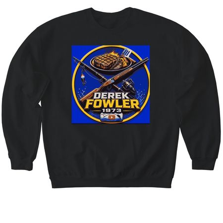 New logo!, a Black Softstyle Crewneck Sweatshirt