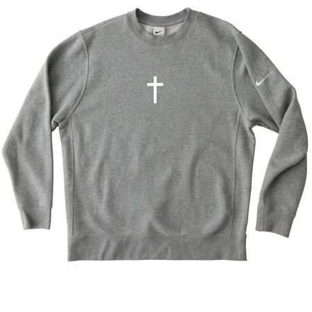 Set Apart, a Dark Grey Heather Nike Club Fleece Crewneck Sweatshirt