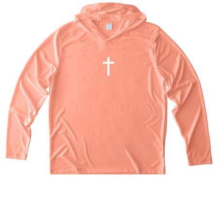 Set Apart, a Soft Coral UV Performance Long Sleeve Hoodie