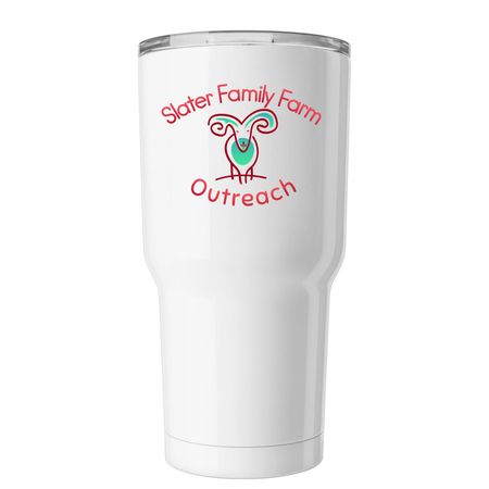 Slater Family Farm Outreach, a White Insulated Tumbler