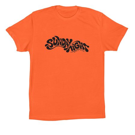 Sunday Night Music Club, a Orange Premium Cotton Tee
